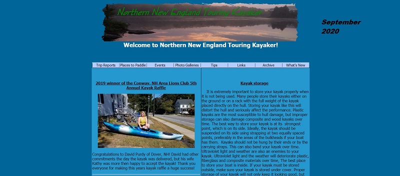 Northern New England Touring Kayaker